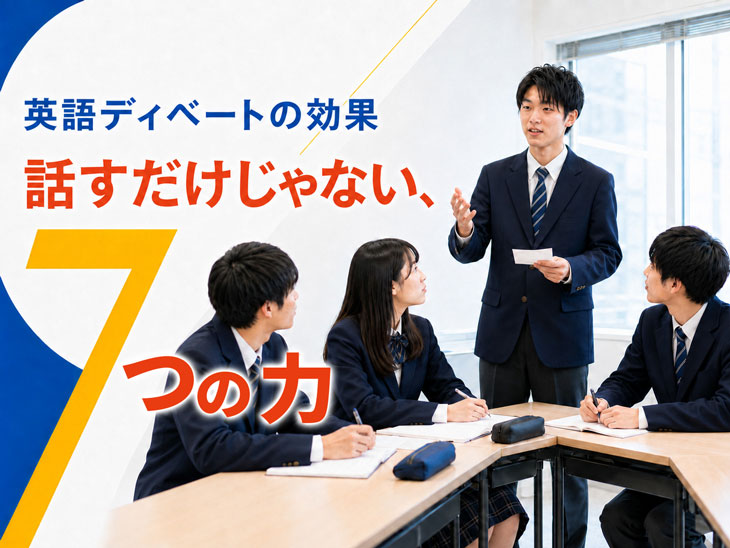 英語ディベートの効果。身につく7つの力